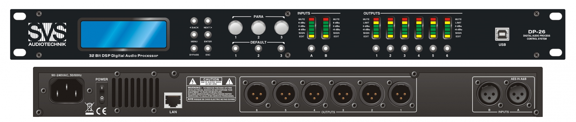 SVS Audiotechnik DP-26 Цифровой процессор: 2 входа 6 выходов в Магдагачах