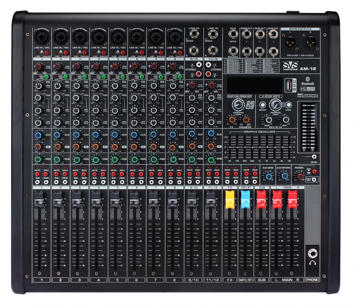 SVS Audiotechnik mixers AM-12 Микшерный пульт аналоговый, 12-канальный в Магдагачах