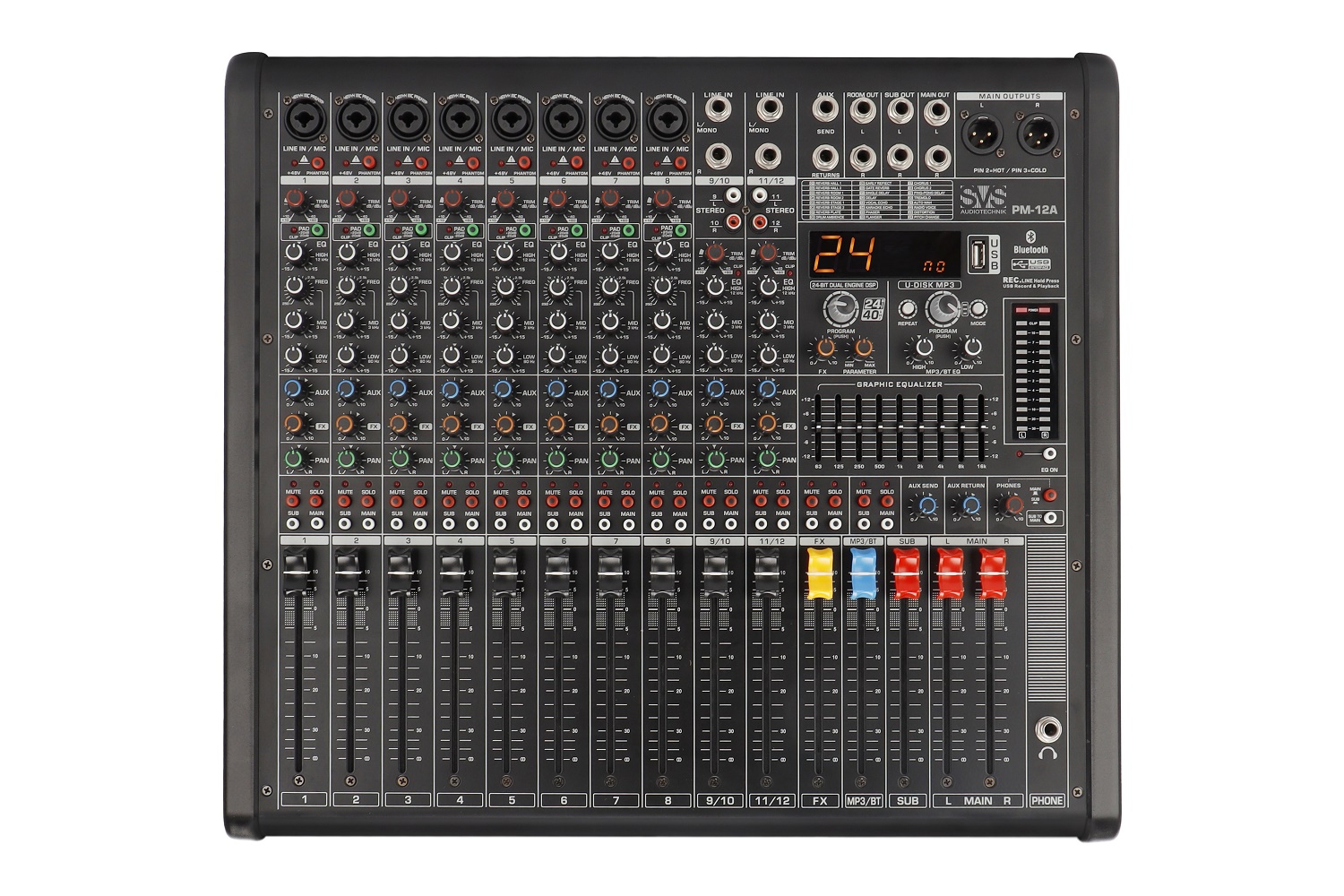 SVS Audiotechnik mixers PM-12A Активный аналоговый микшерный пульт, 12-канальный в Магдагачах
